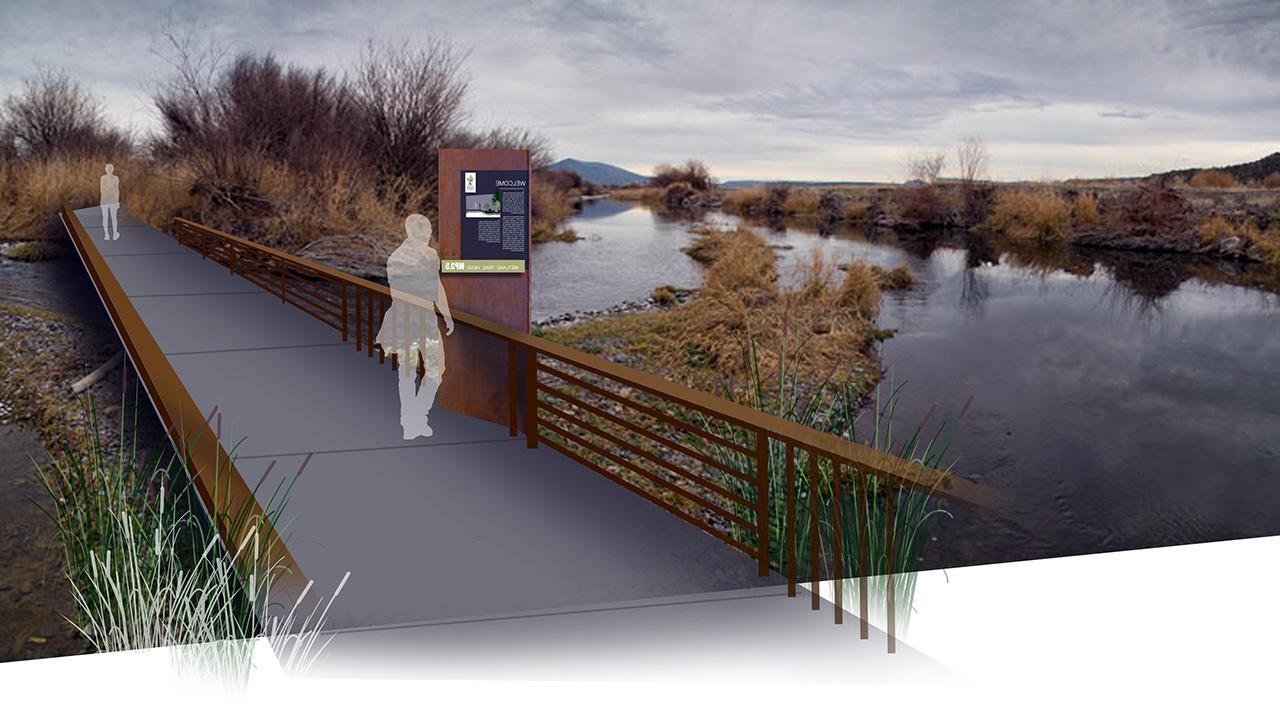 Graphics simulation of recreational trail, Oregon