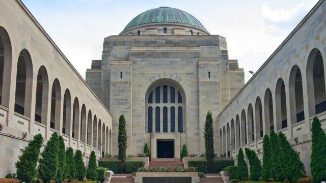 Sweeping view of the Australian War Memorial