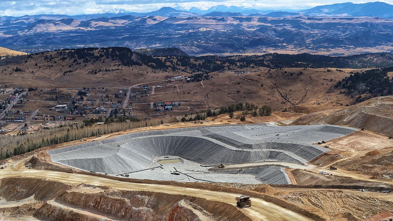 Newmont Mining Site, Liner Installation