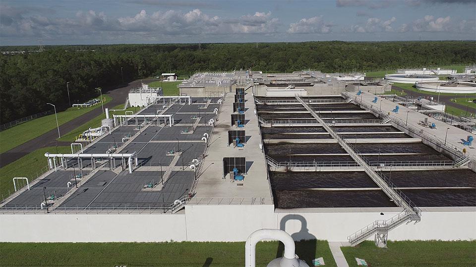 Six new biological treatment trains at the Hillsborough County Northwest Regional Water Reclamation Facility in Florida