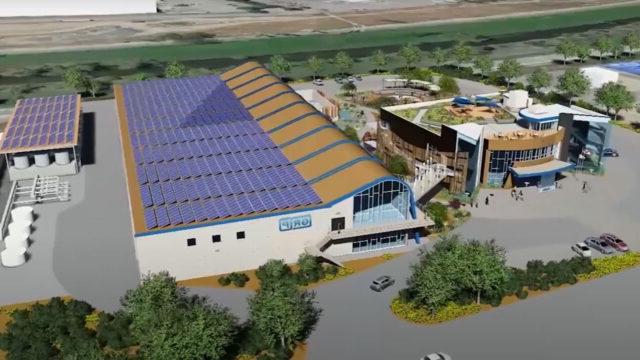 A 3D rendering of the Albert Robles Recycling and Environmental Learning treatement plant